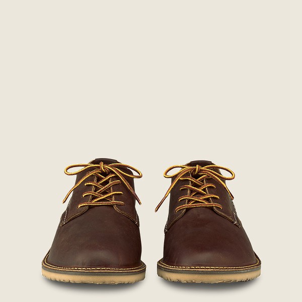 Oxford Herre - Red Wing Weekender – Rough & Tough Læder - Brune - TXGDPZ-598